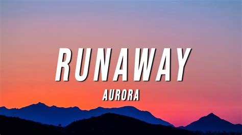 runaway aurora lyrics